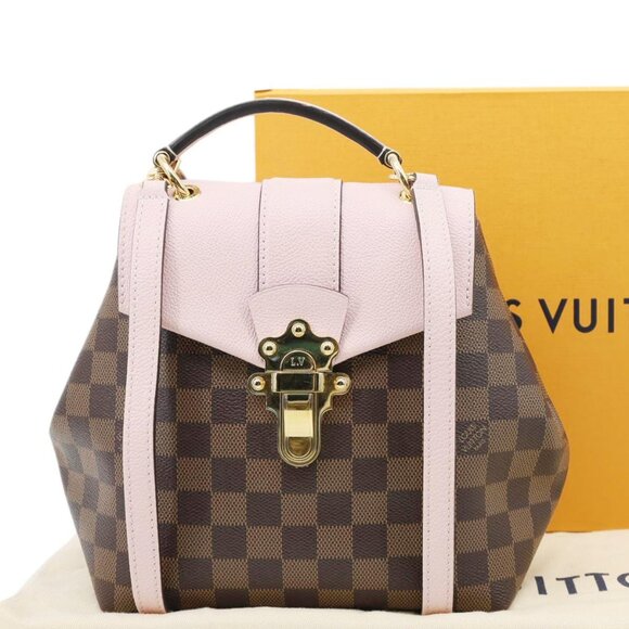 Louis Vuitton  Clapton Damier Ebene Backpack Bag Pink - Picture 3 of 12